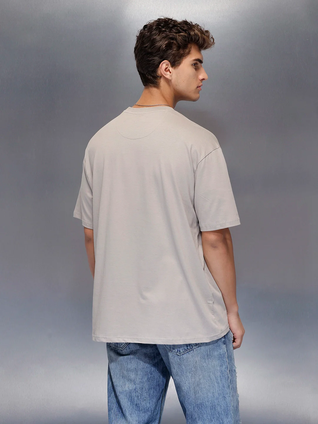 Black Street Typography Tshirt | Grey - Image 3