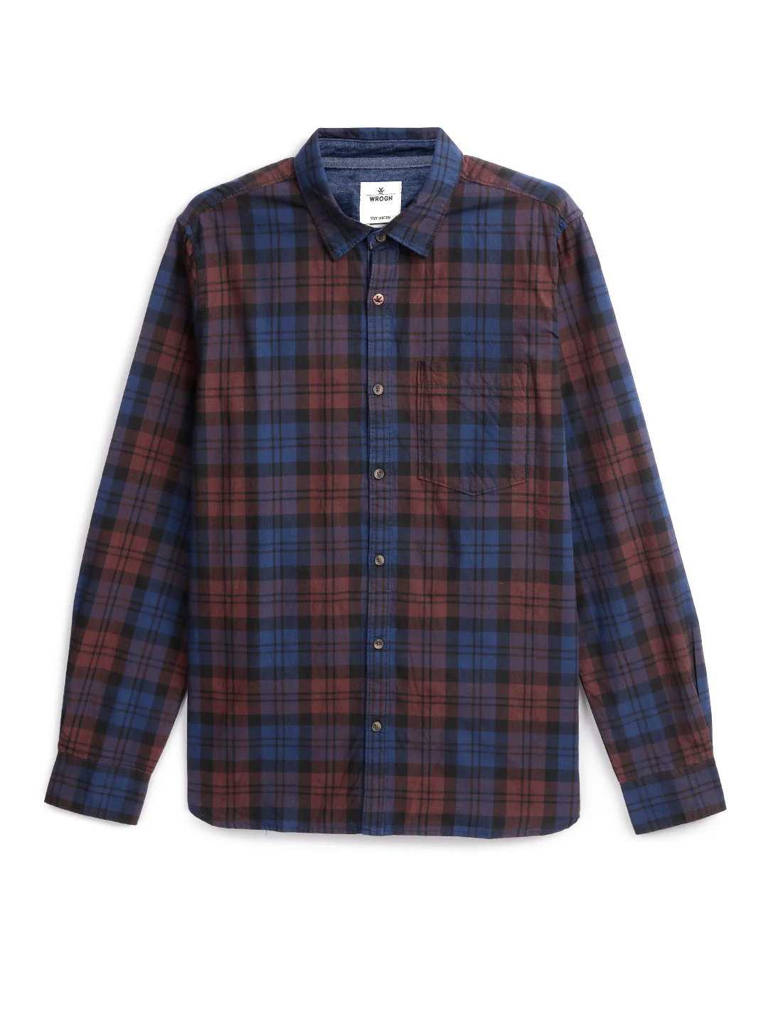 Regular Fit Checkered Shirt | Brown - Image 3