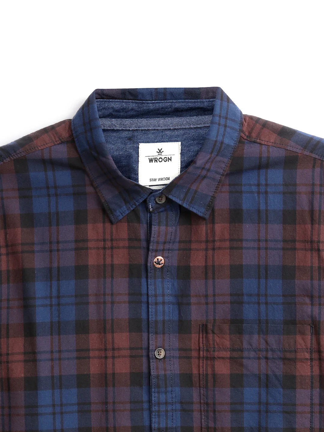 Regular Fit Checkered Shirt | Brown - Image 6