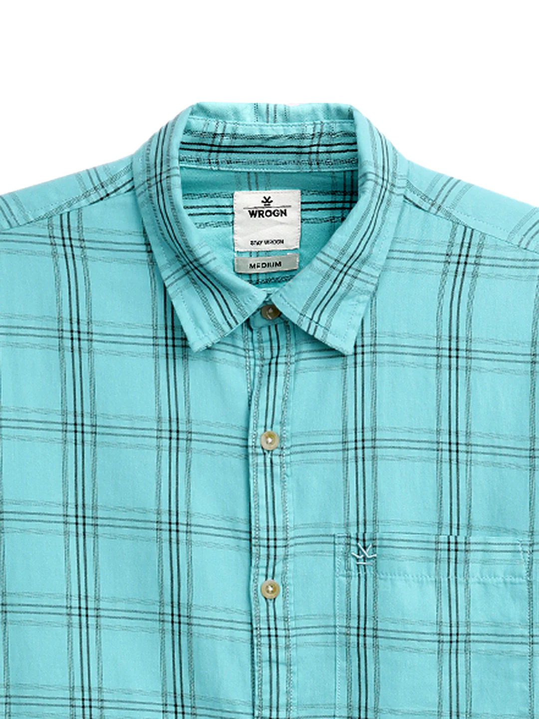 Blue Delight Casual Checked Shirt - Image 8