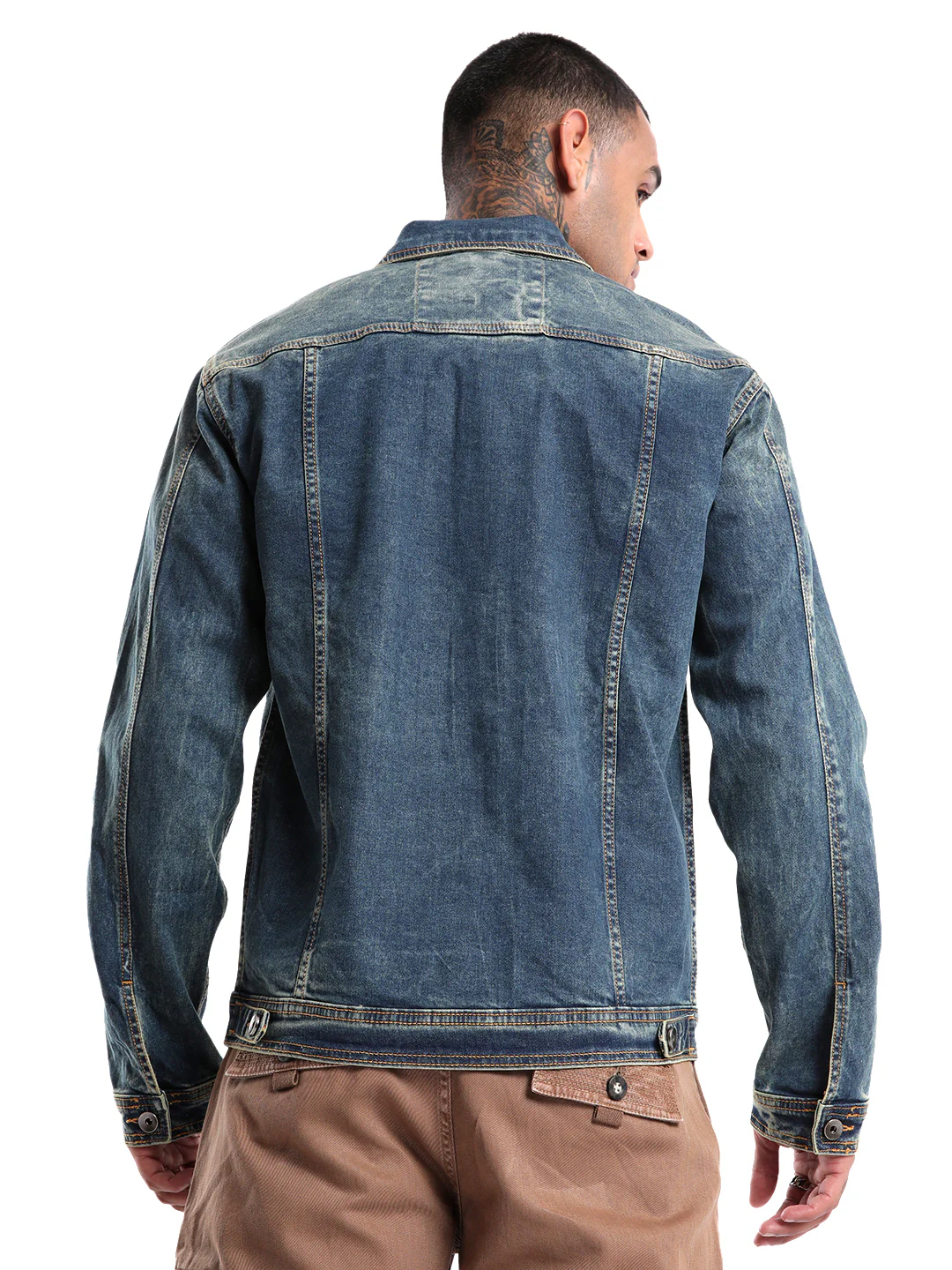 Blue Denim Trucker Jacket - Image 3