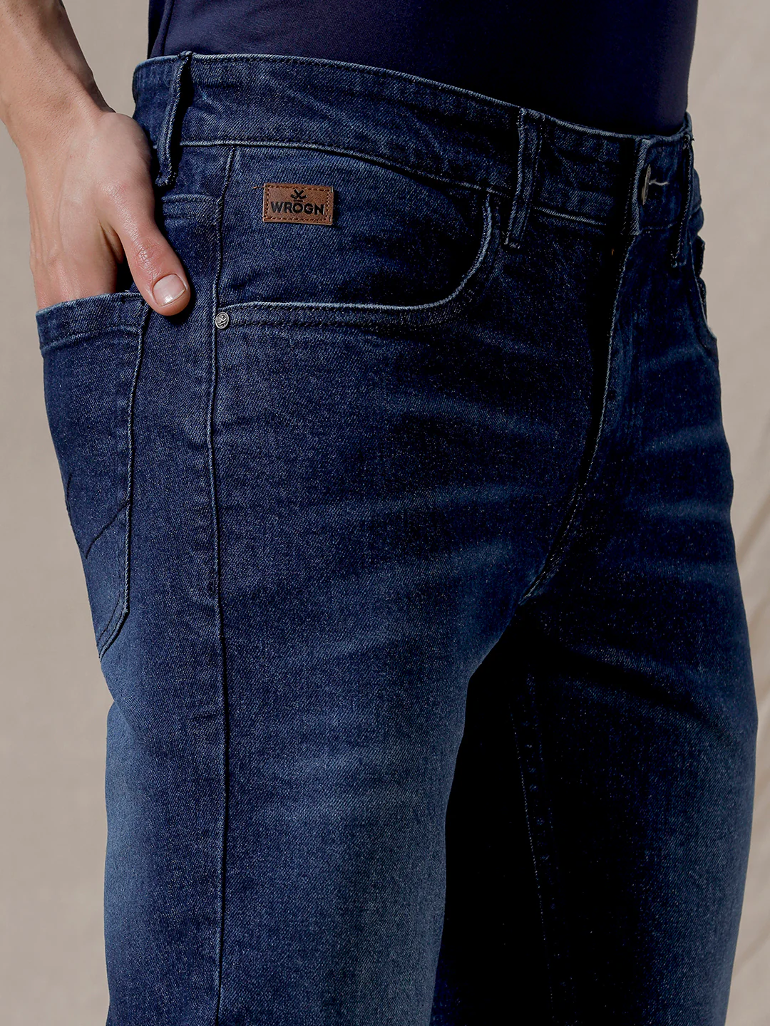 Blue Fade Tapered Jeans - Image 5