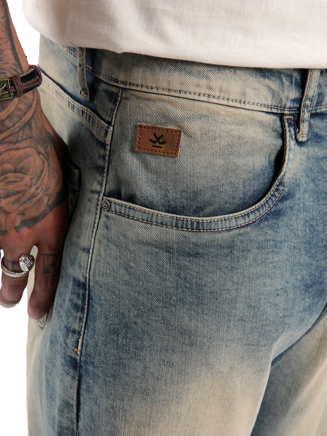 Blue Tinted Anti Fit Jeans - Image 6