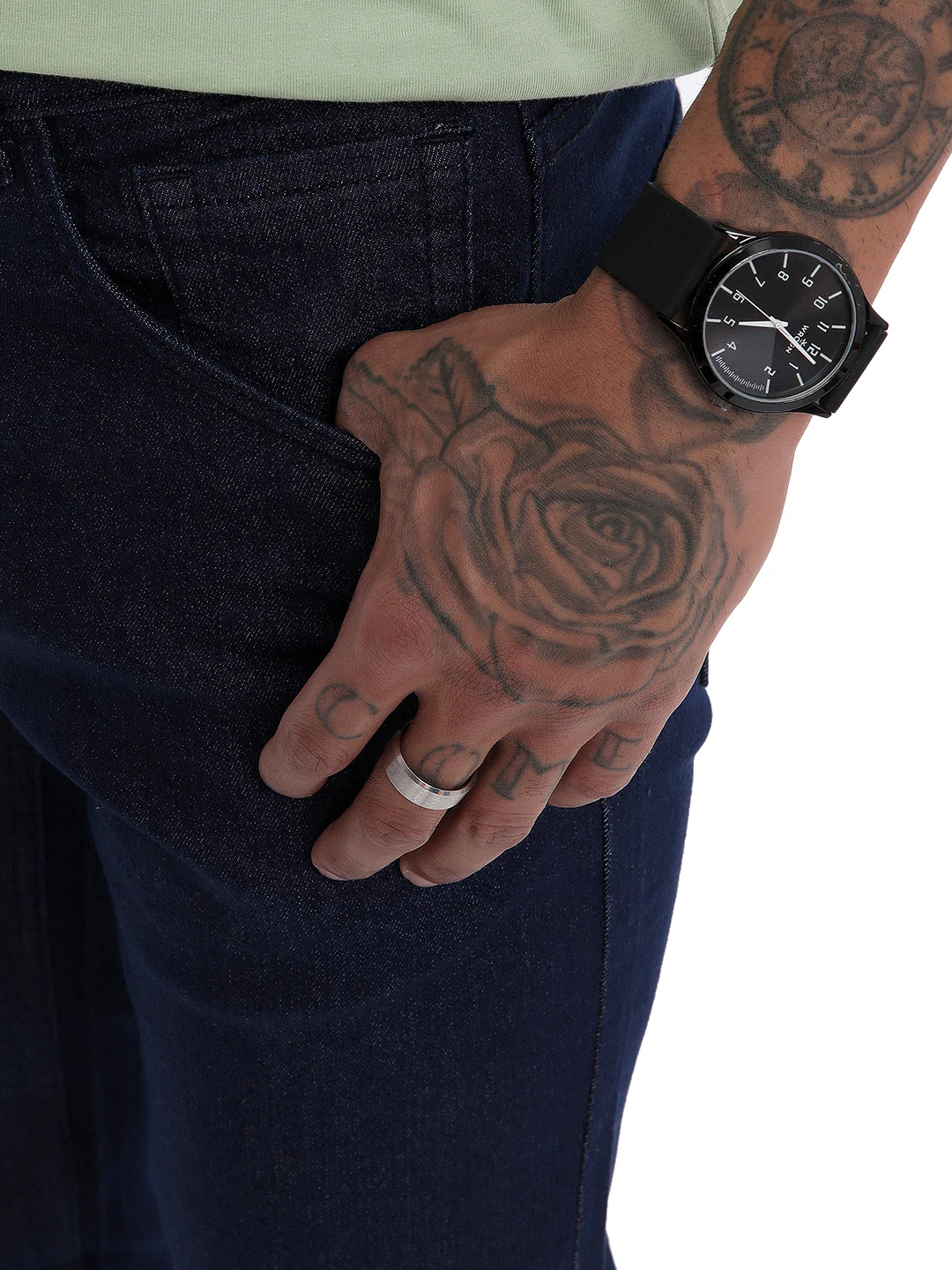 Blue Twilled Slim Fit Denim Jeans - Image 5