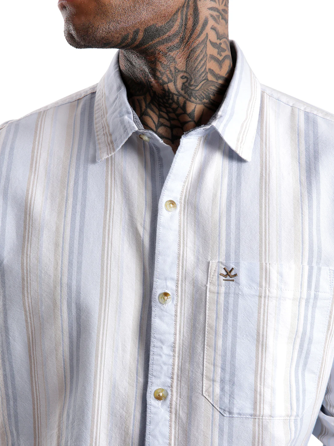 Blue & White Striped Shirt - Image 5