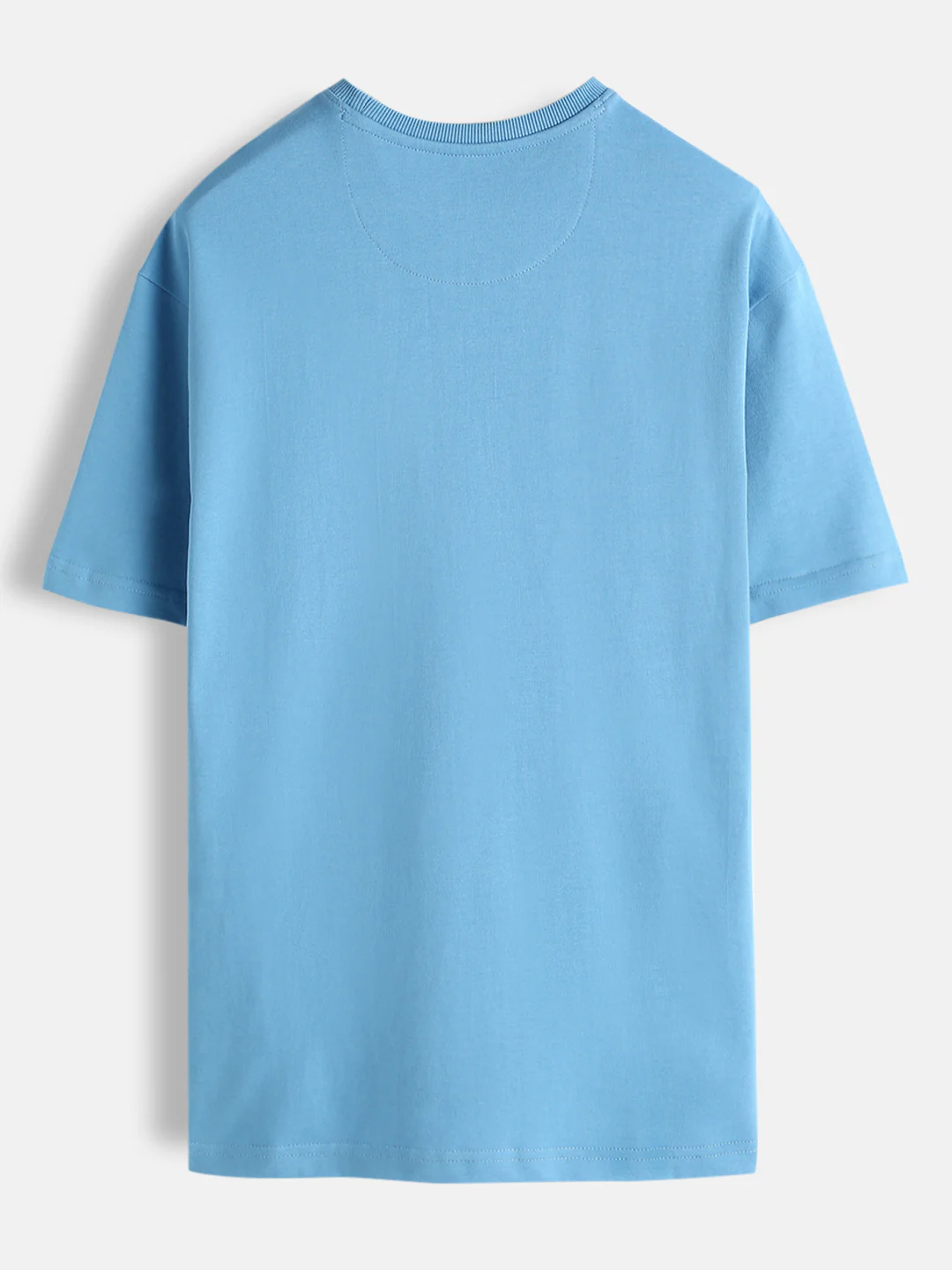 Blurred Placement Print Oversized T-Shirt | Blue - Image 2