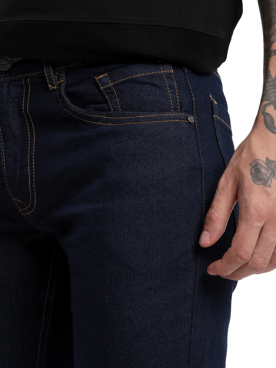 Bold Blue Slim Fit Denim Jeans - Image 5