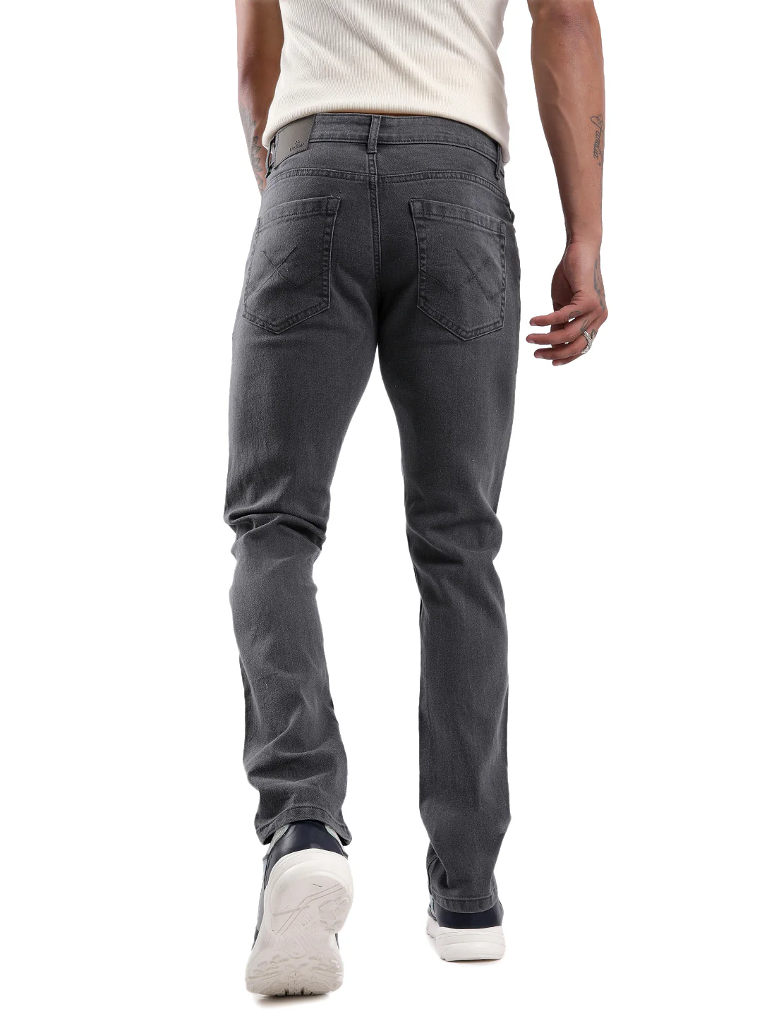 Bold Grey Sturdy Jeans - Image 3