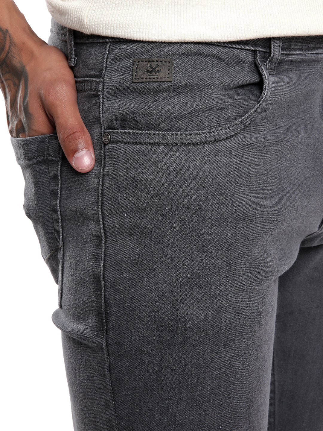 Bold Grey Sturdy Jeans - Image 5