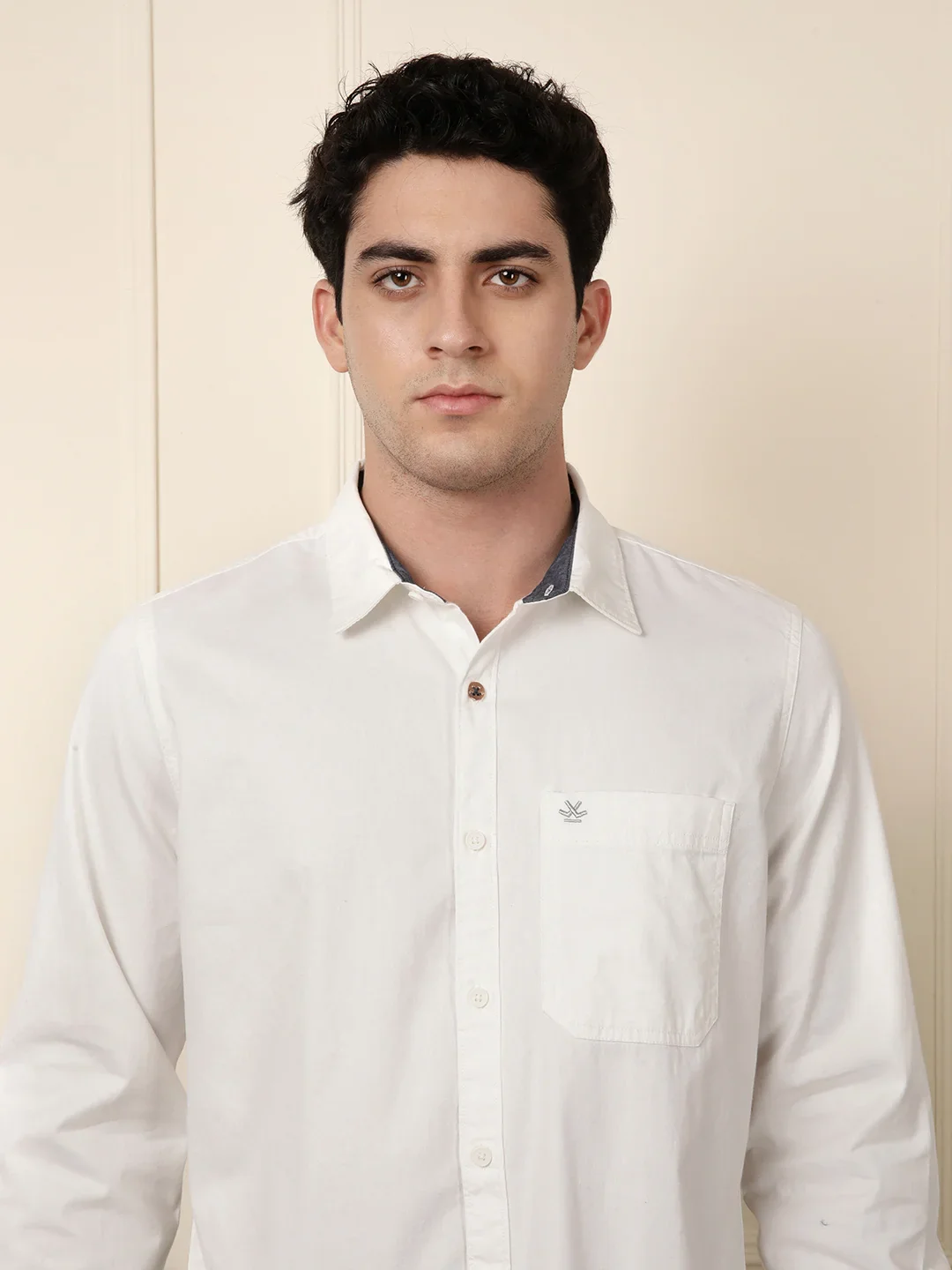 Solid Slim Fit Shirt | White - Image 5