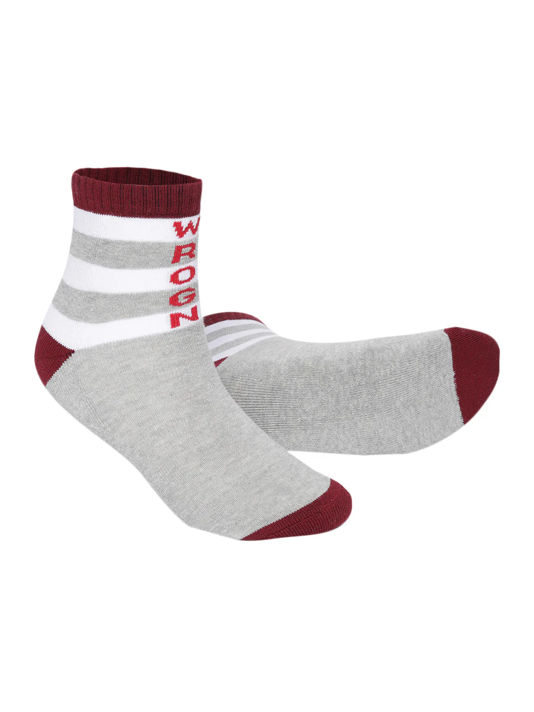 Bold Stretch Black & Grey Ankle Socks Pack of 2 - Image 3