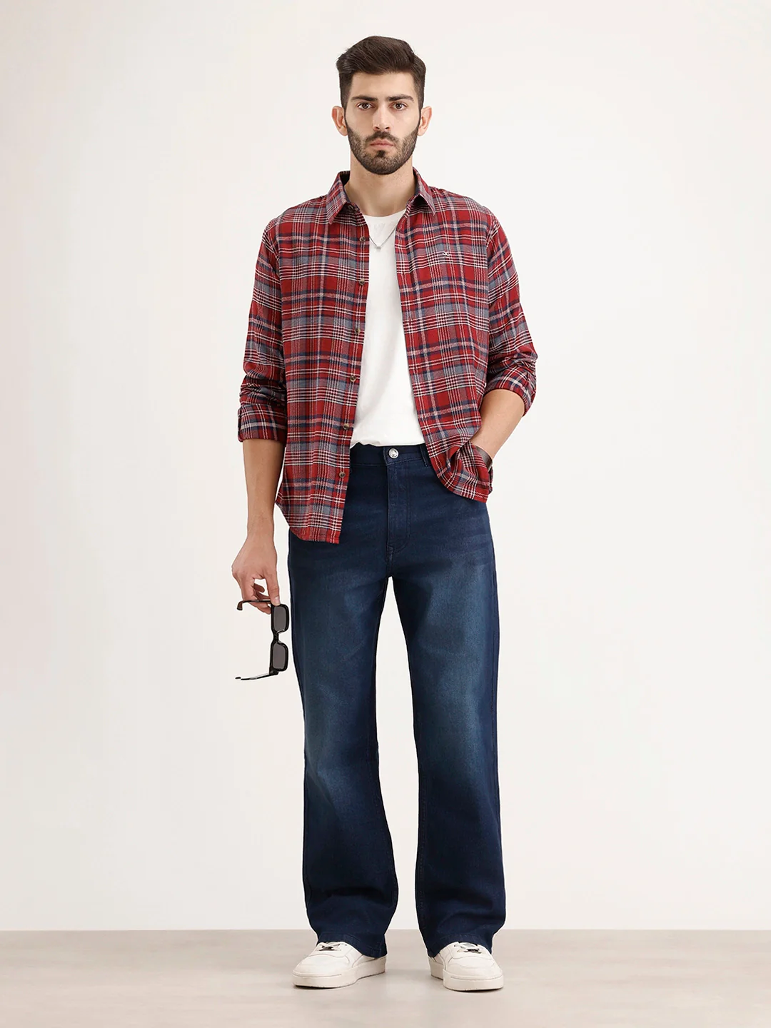 Boot Cut Fit Denim Jeans | Dark Blue - Image 2