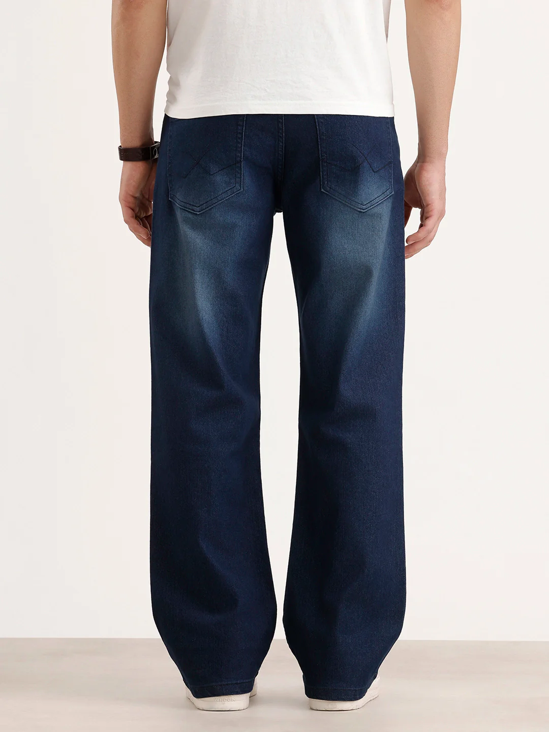 Boot Cut Fit Denim Jeans | Dark Blue - Image 3