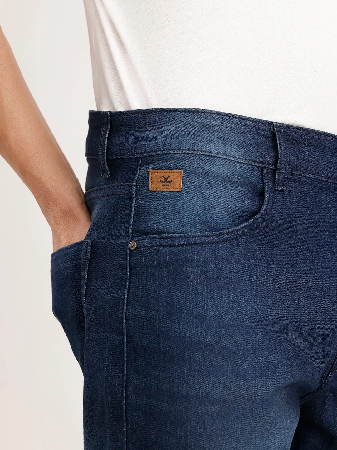 Boot Cut Fit Denim Jeans | Dark Blue - Image 5