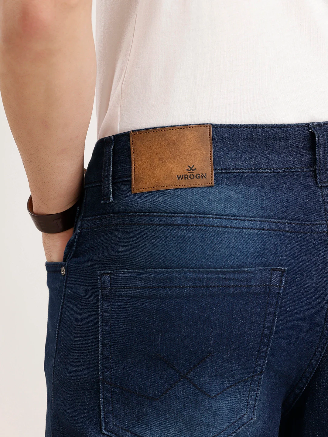 Boot Cut Fit Denim Jeans | Dark Blue - Image 6