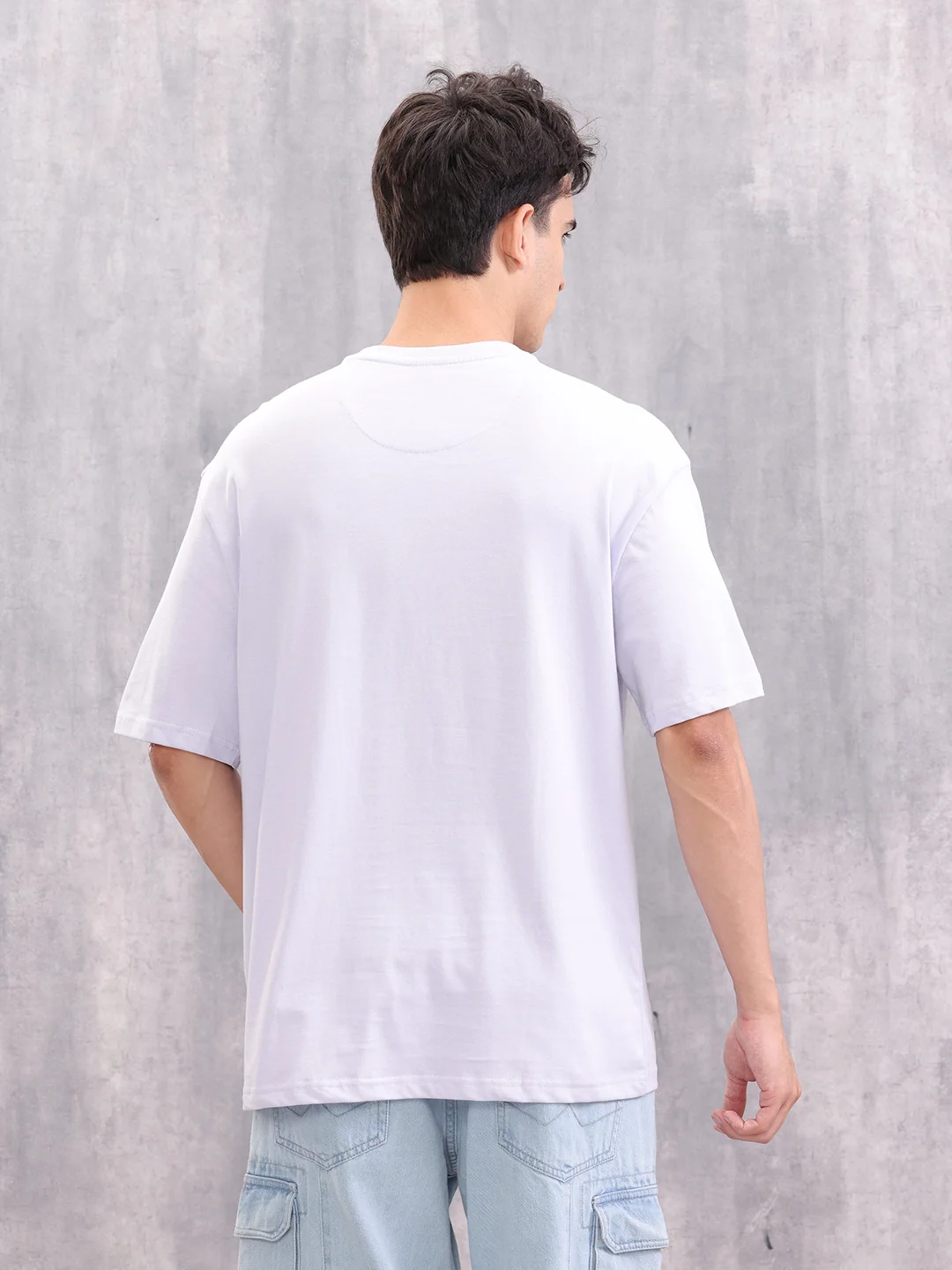 Brand Carrier Graphic Printed Oversized Fit T-shirt | Lavender - Image 3