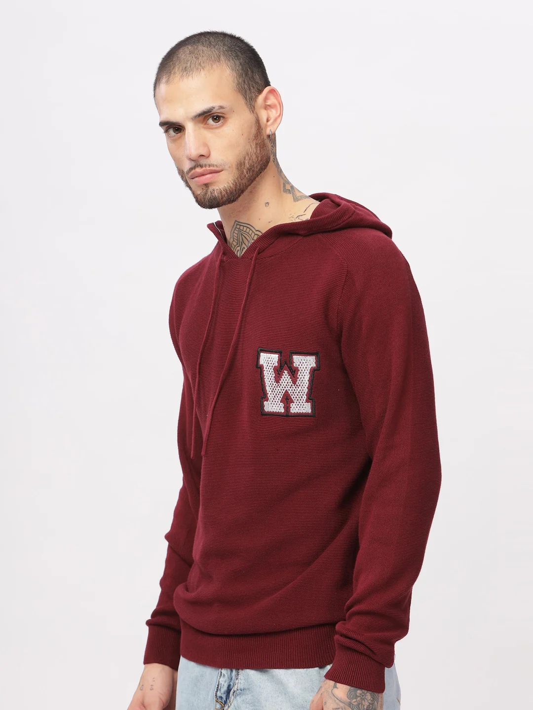 Branded Varsity Hooded Sweater - Image 4
