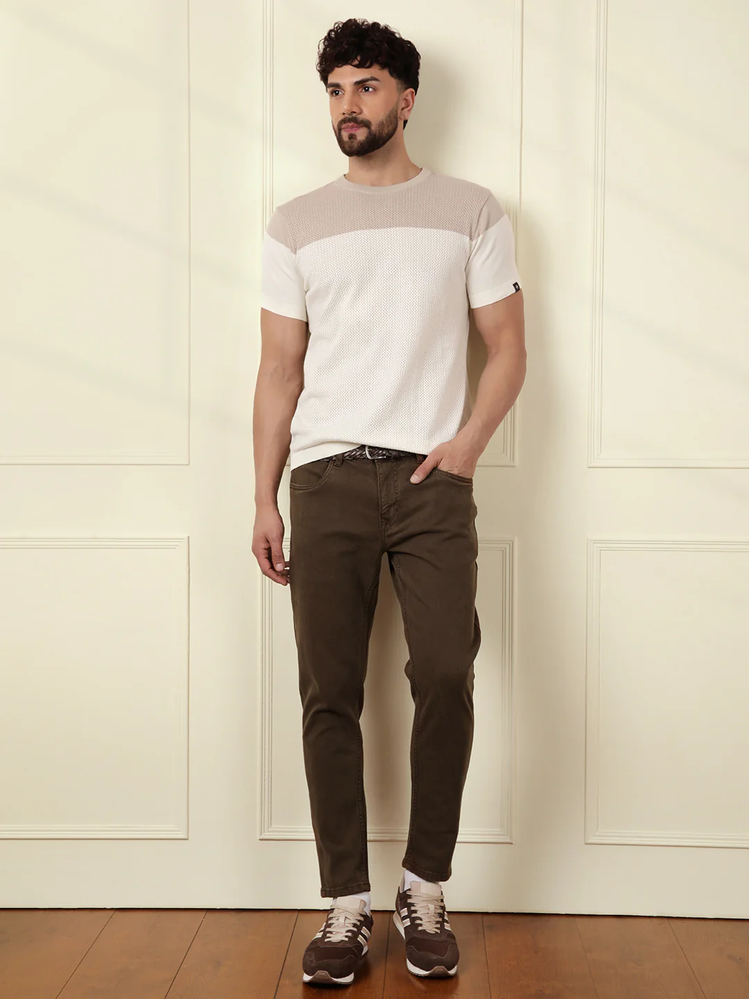 Skinny Crop Coloured Denim Jeans | Brown - Image 2