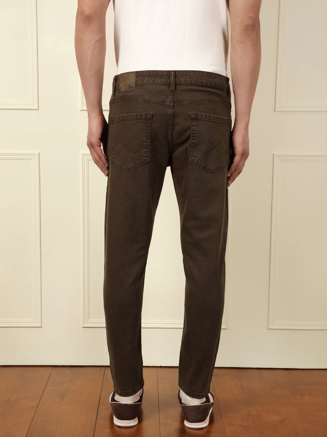Skinny Crop Coloured Denim Jeans | Brown - Image 3