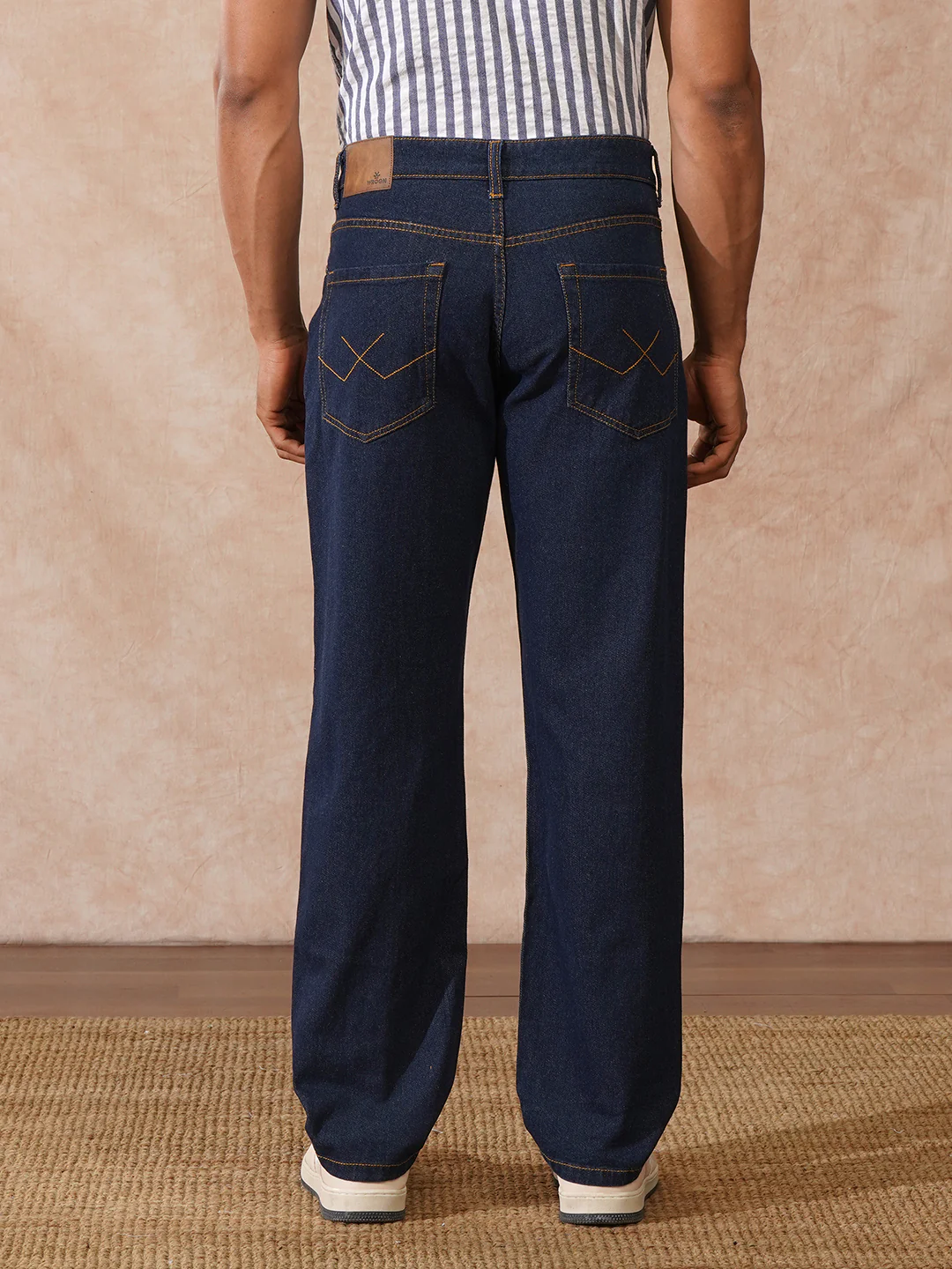 Casual Anti Fit Jeans | Dark Blue - Image 3