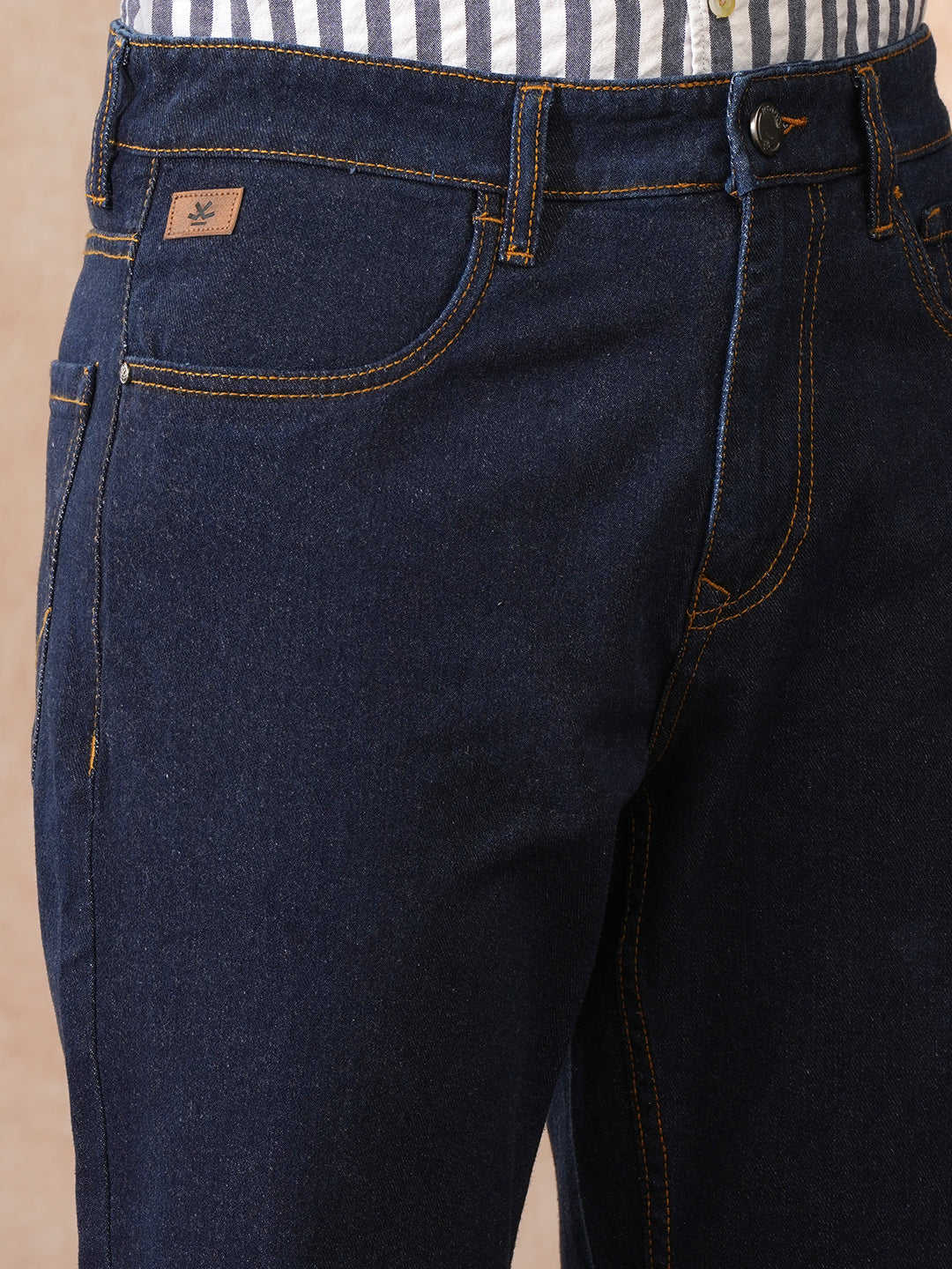 Casual Anti Fit Jeans | Dark Blue - Image 4