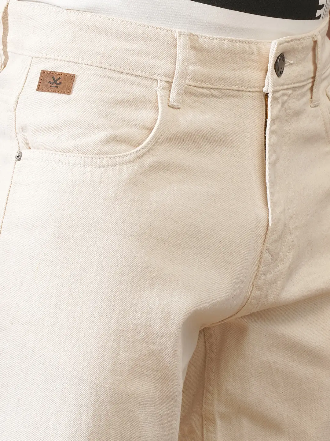 Casual Anti Fit Jeans | Off White - Image 5