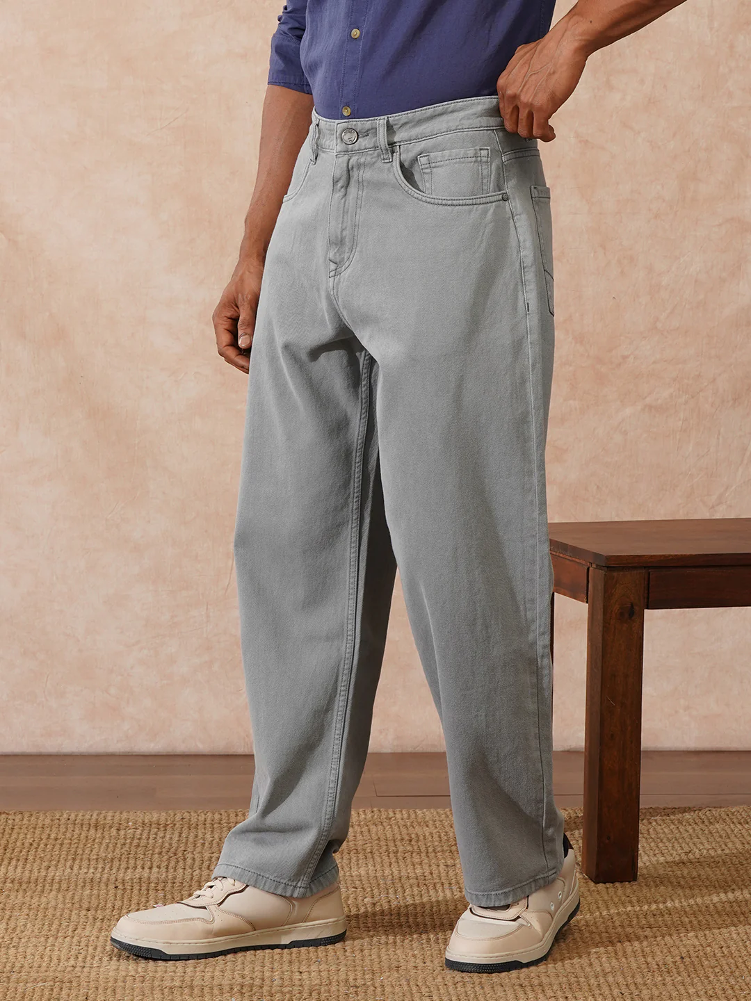 Casual Anti Fit Jeans | Grey - Image 4