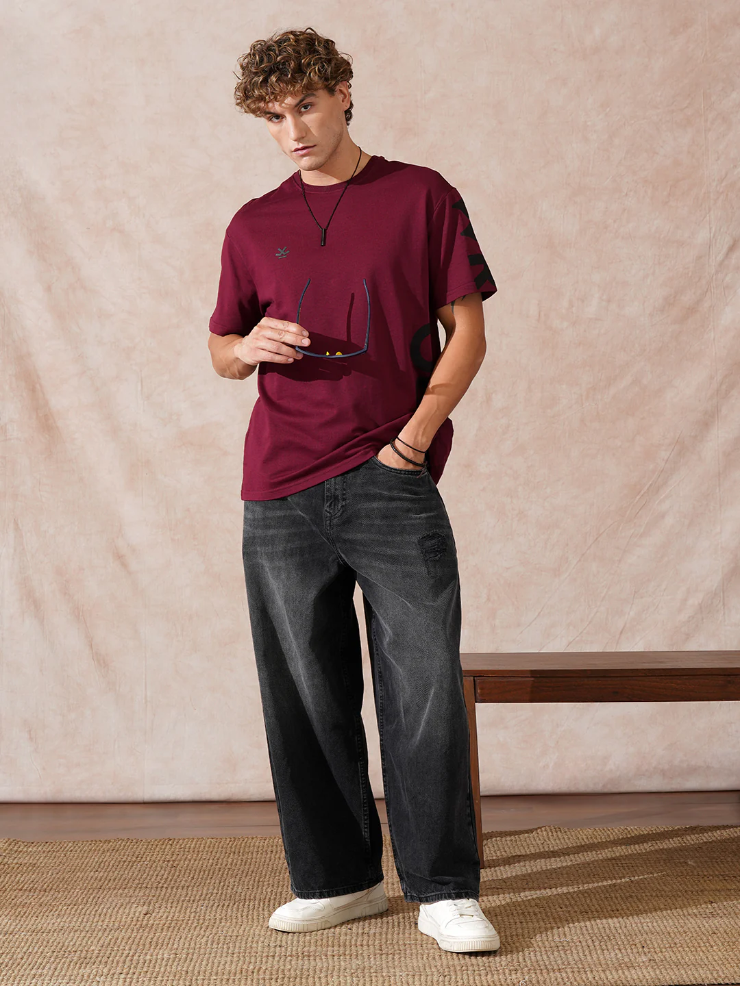 Casual Baggy Fit Jeans | Dark Grey - Image 2