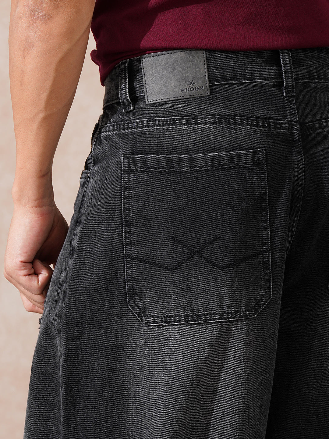 Casual Baggy Fit Jeans | Dark Grey - Image 6