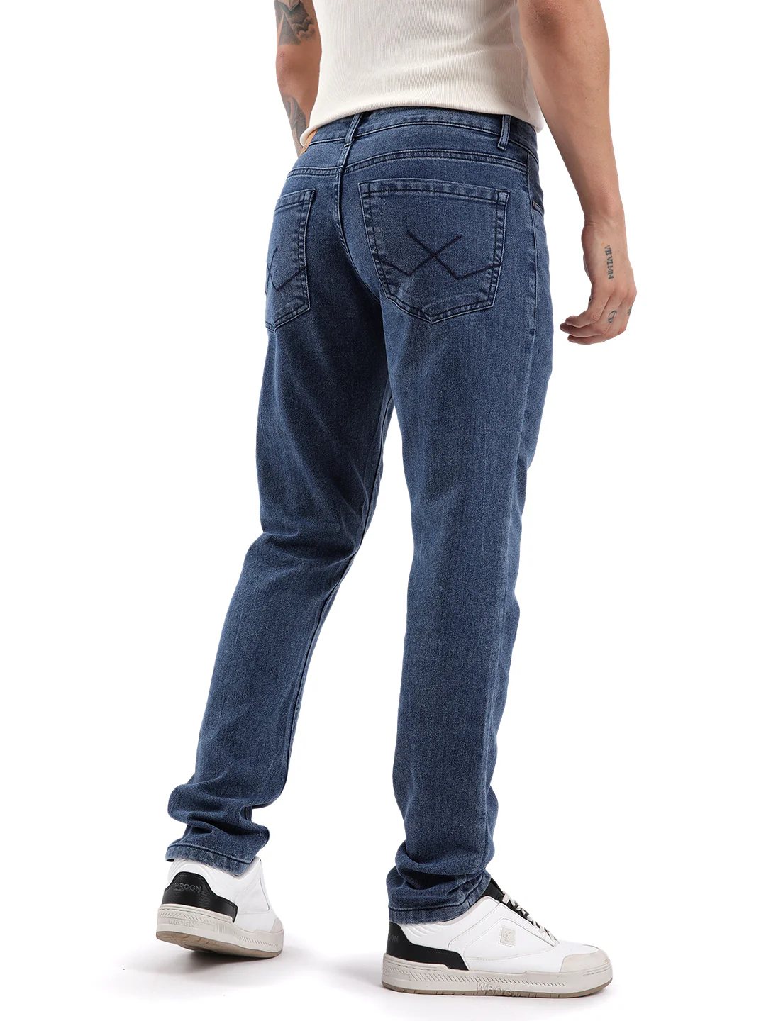 Casual Blue Heavy Duty Jeans - Image 3