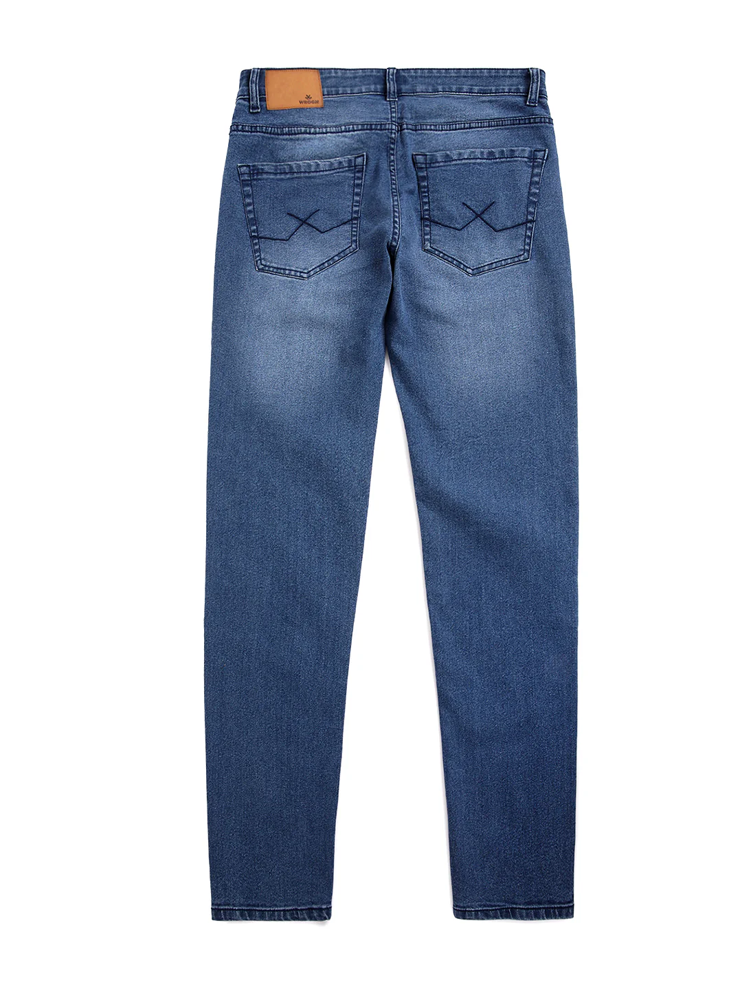 Casual Blue Slim Fit Denim Jeans - Image 7