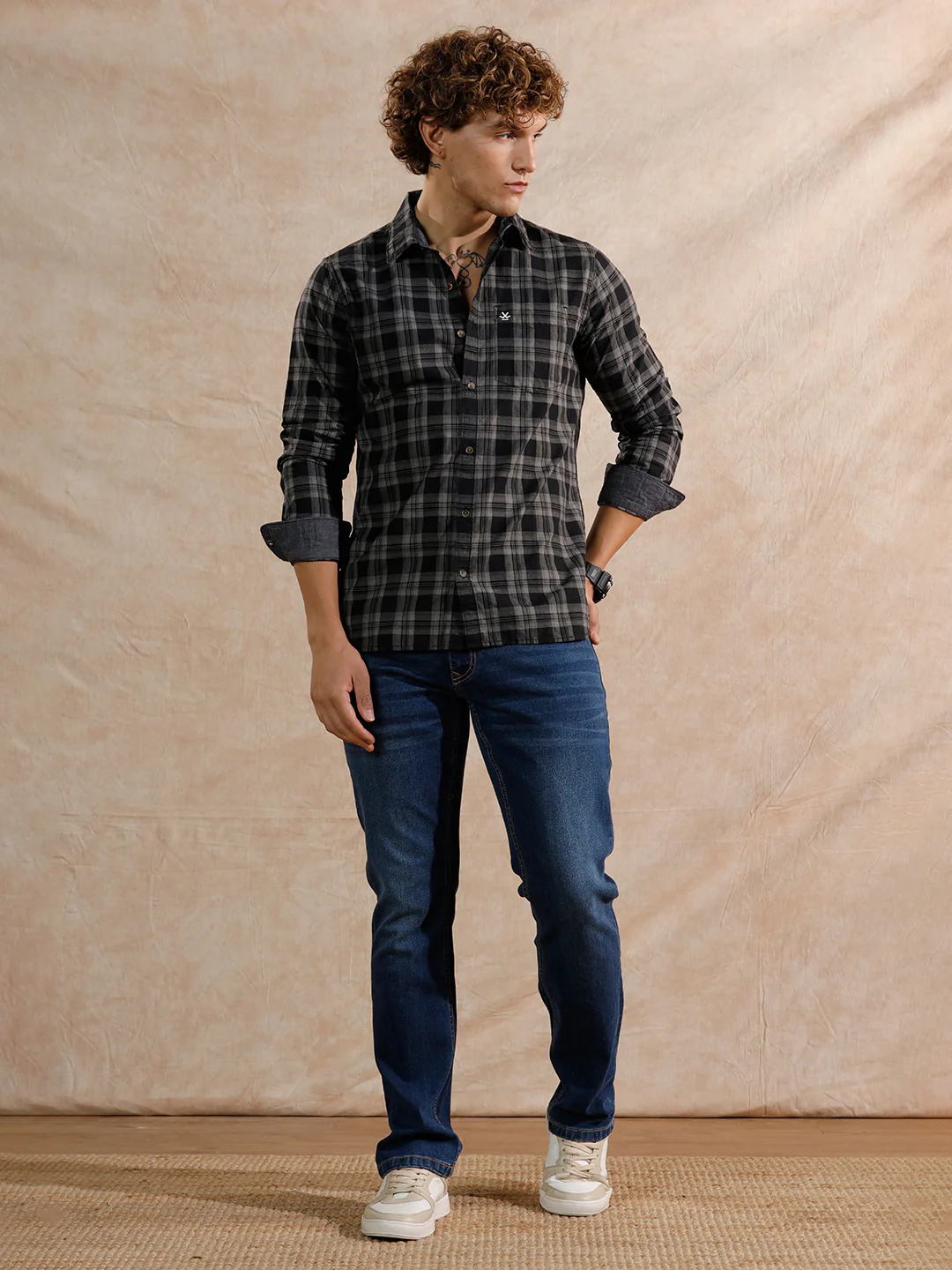 Casual Heavy Fade Straight Fit Jeans | Blue - Image 2