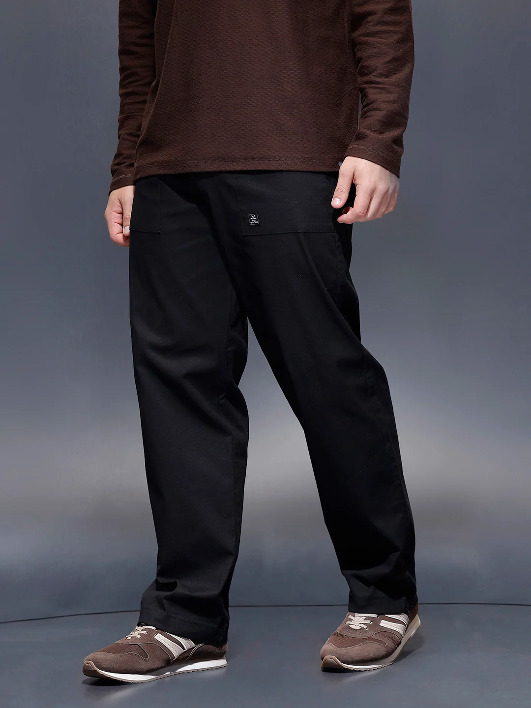 Casual Loose Fit Trouser  | Black - Image 4
