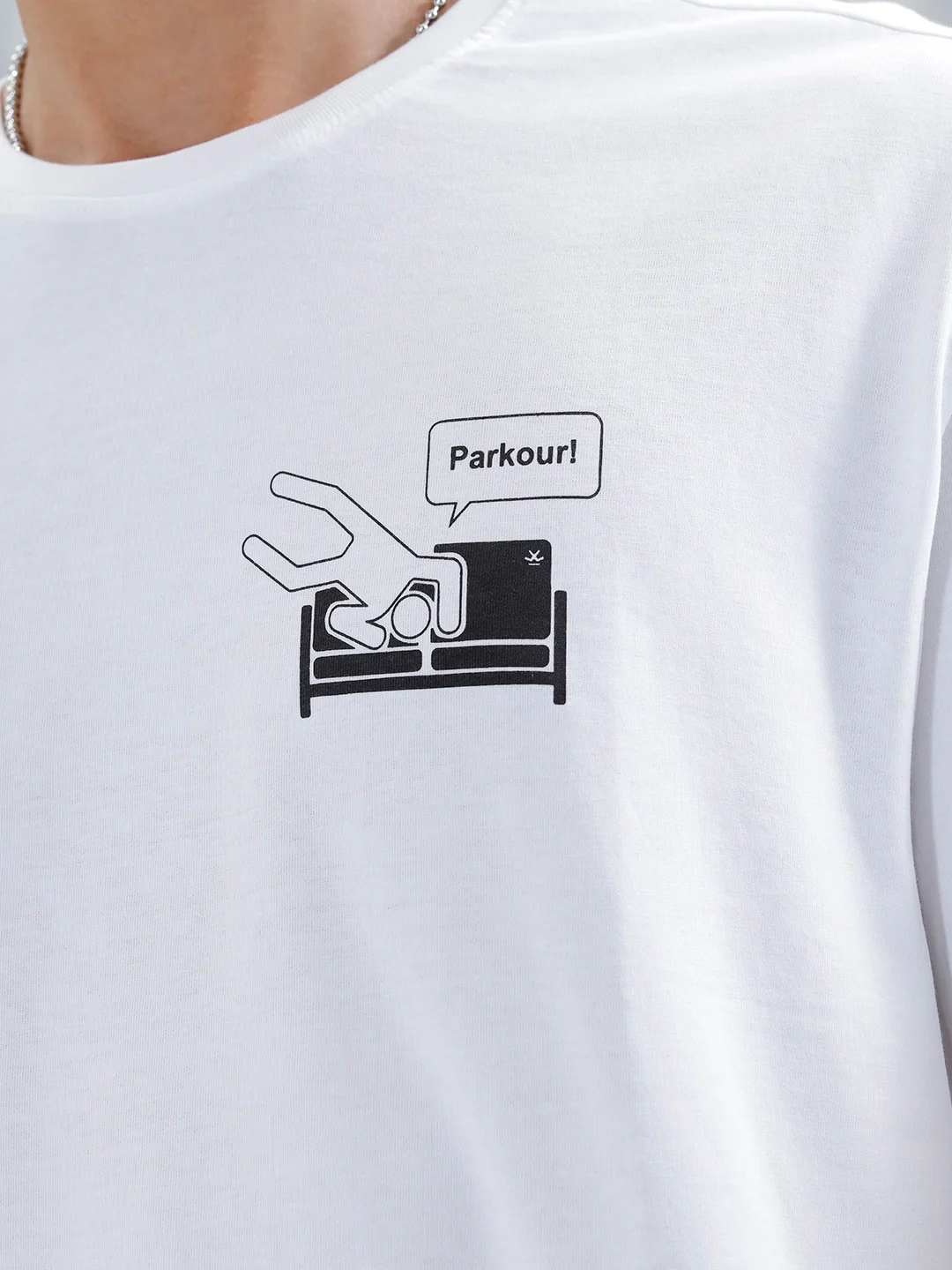 Casual Men’s Oversized T-Shirt Featuring The Office | White - Image 5