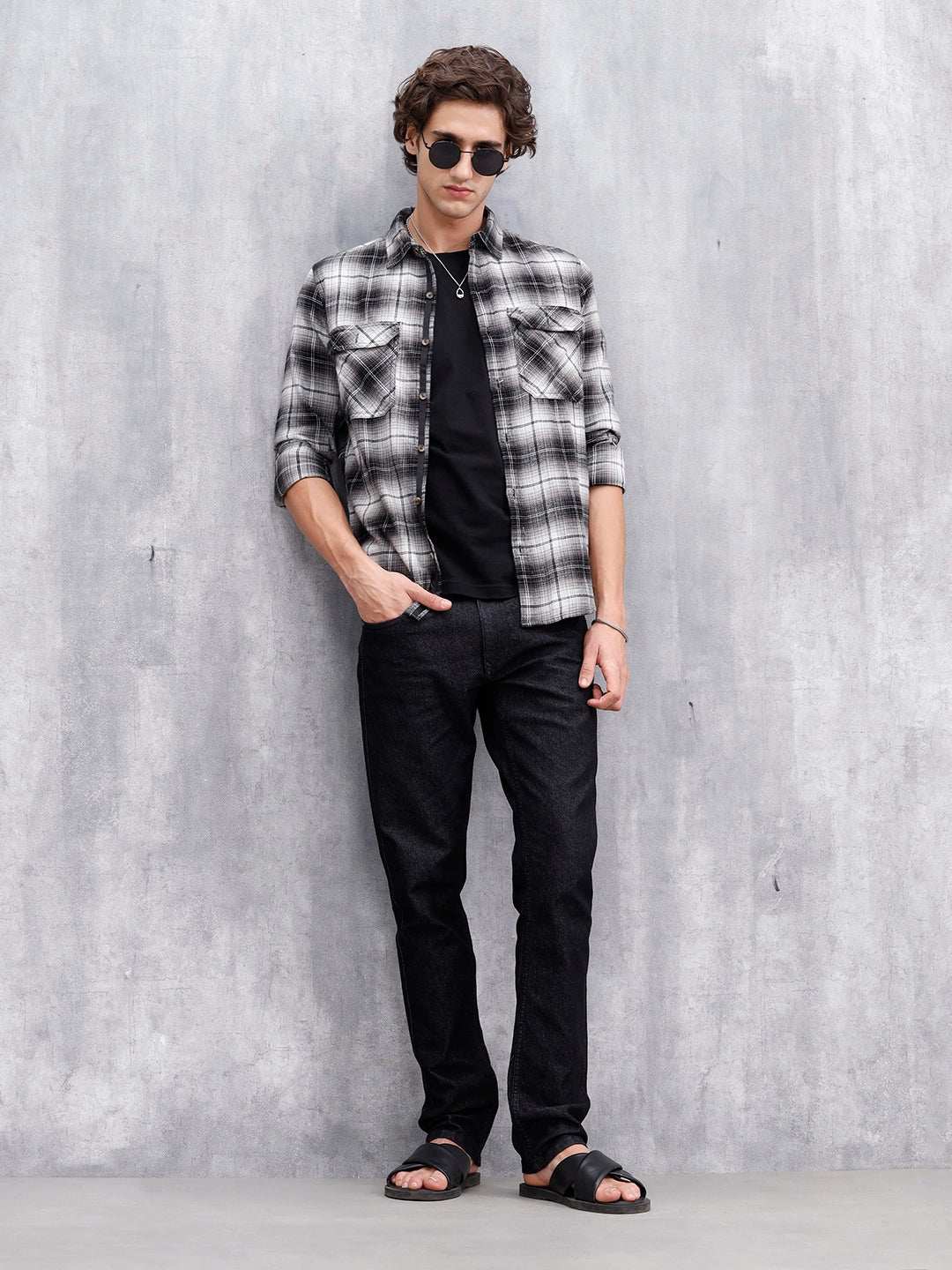 Casual Men Slim Fit Jeans | Black - Image 2