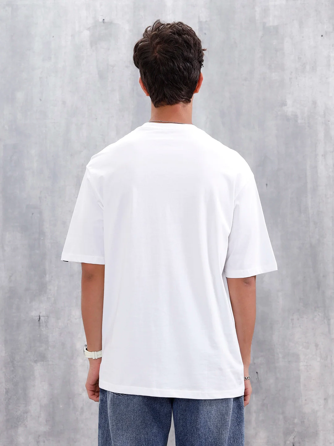 Casual Men Tee With Graphic | White - Image 3