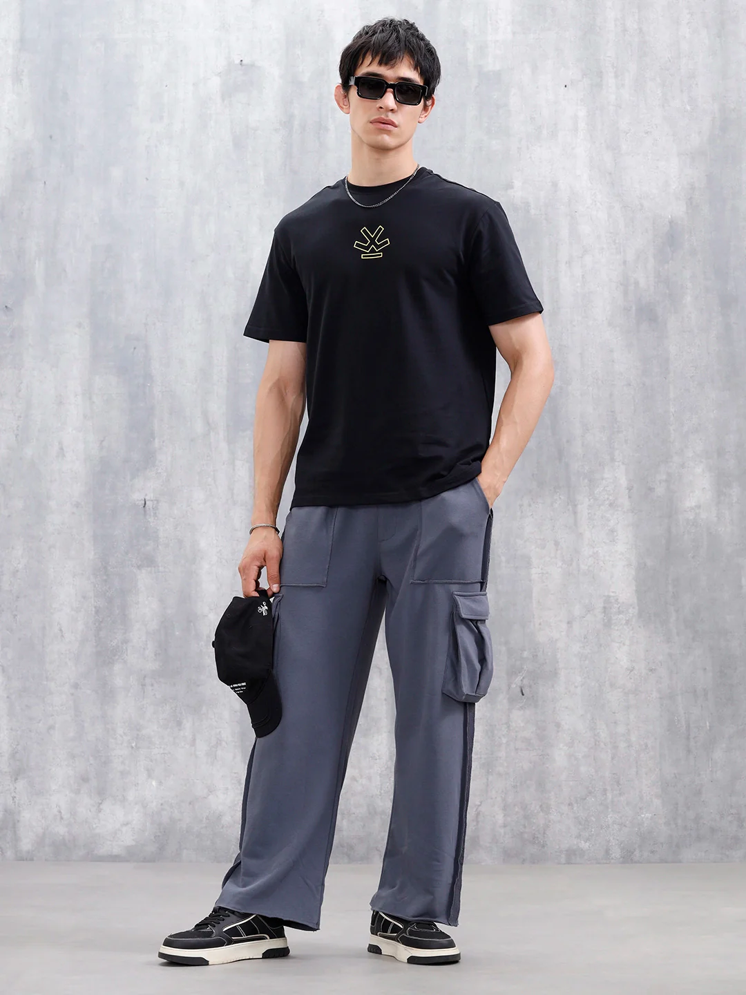 Casual Men's Graphic Tee | Black - Image 2