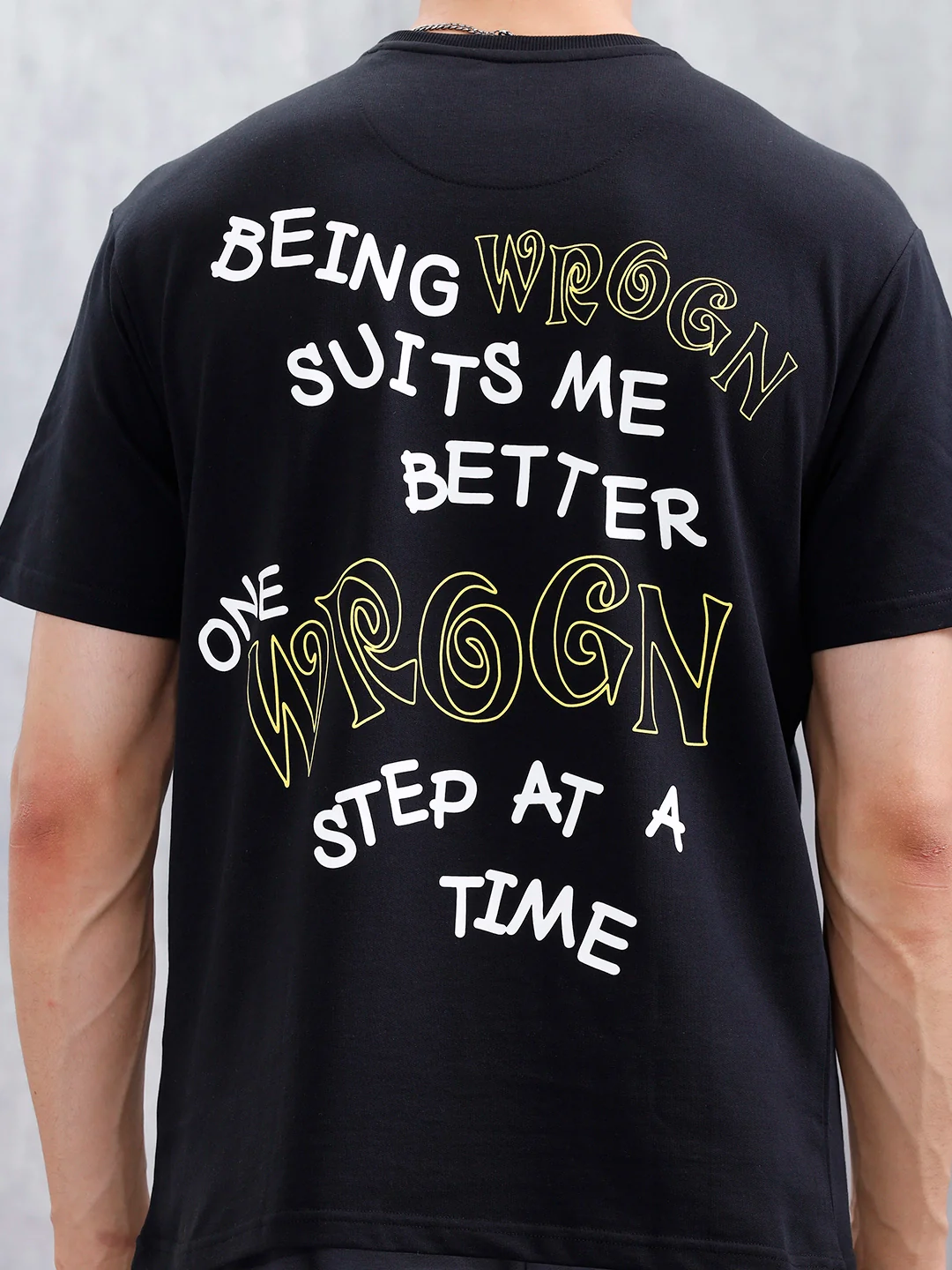 Casual Men's Graphic Tee | Black - Image 5