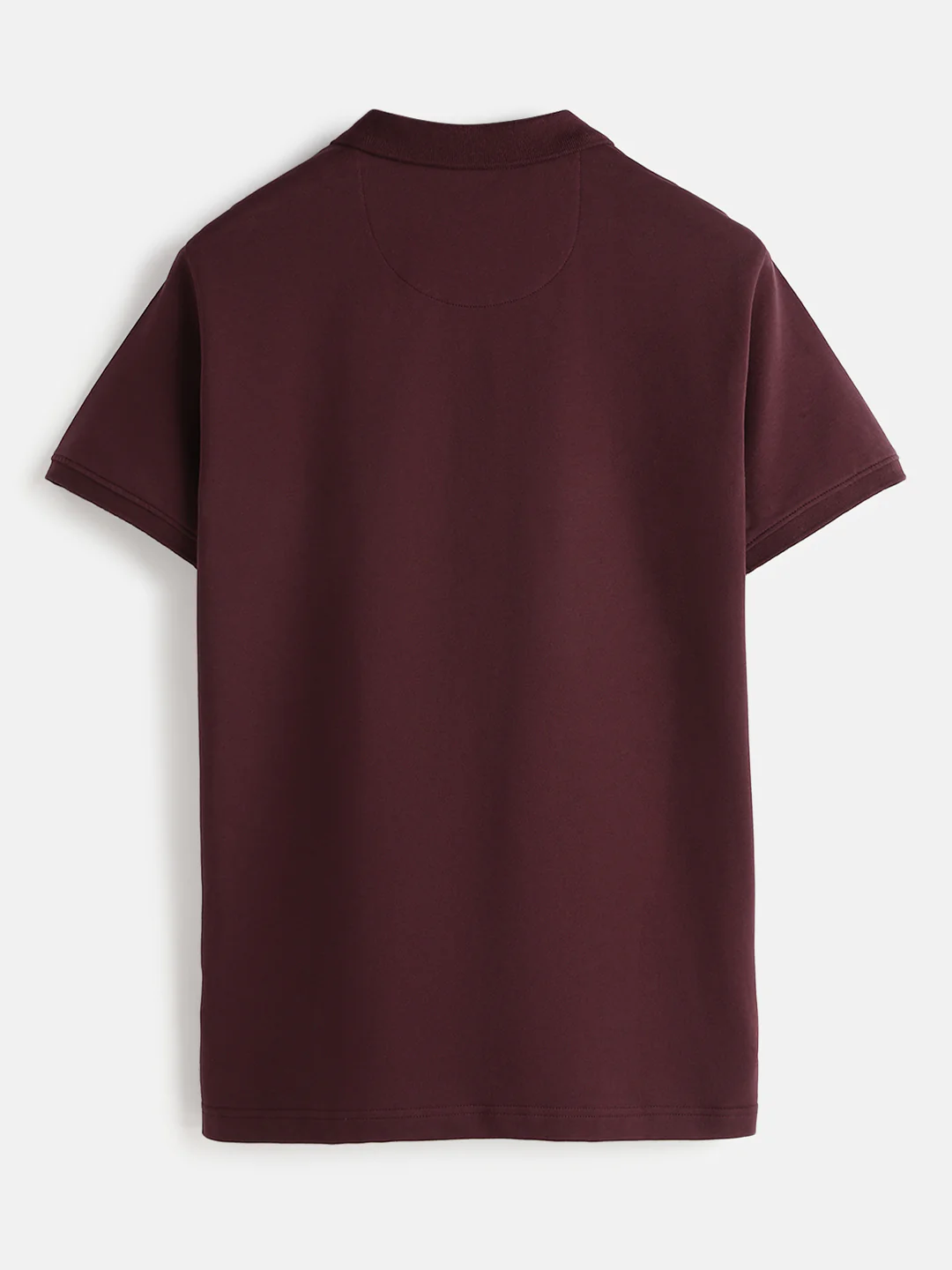 Casual Ombre Polo T-Shirt | Maroon - Image 3