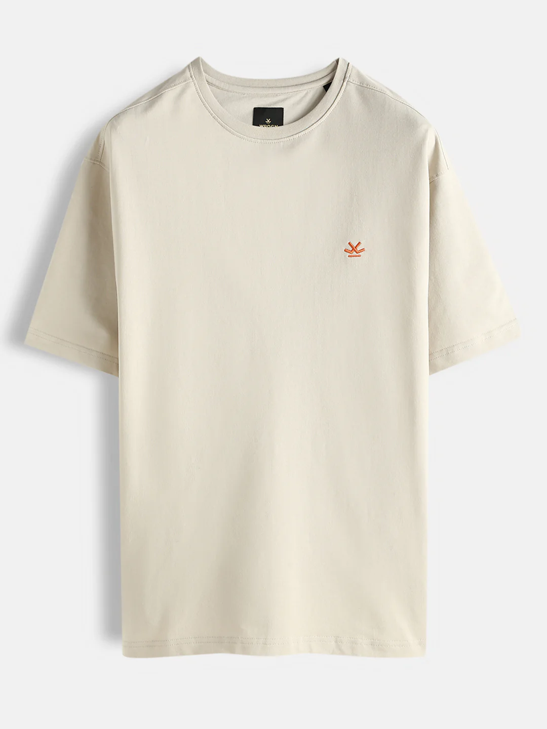 Casual Oversized T-Shirt | Beige - Image 2