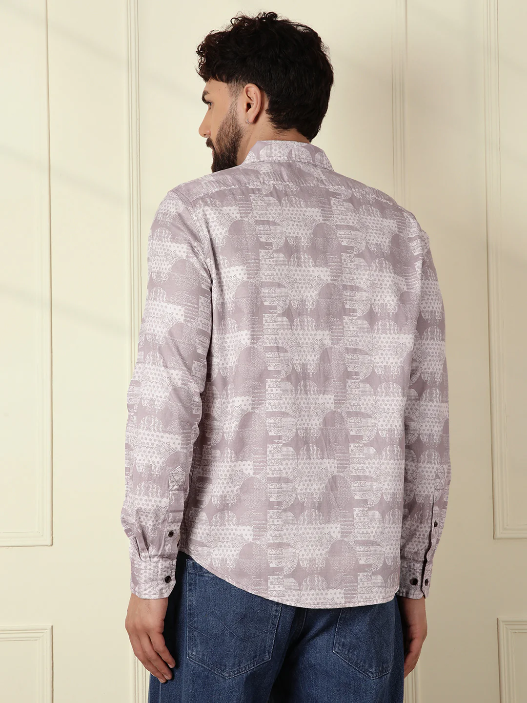 Abstract Urban AOP Shirt | Pink - Image 3