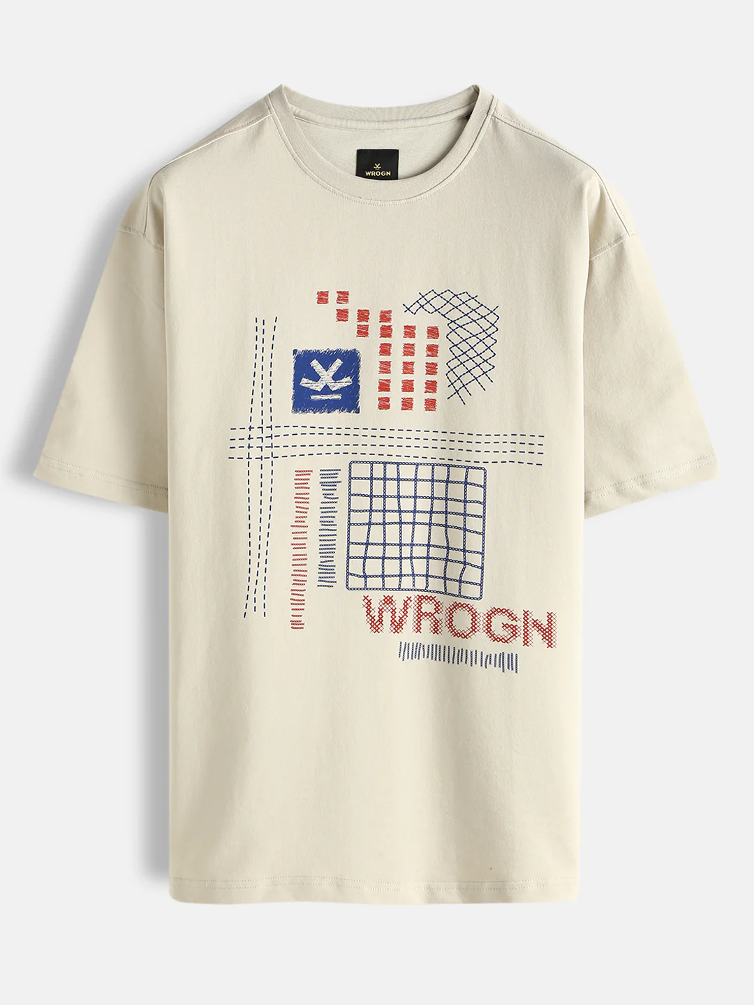 Casual Printed T-Shirt | Beige - Image 3