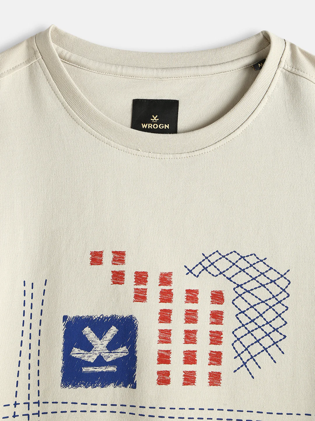 Casual Printed T-Shirt | Beige - Image 5