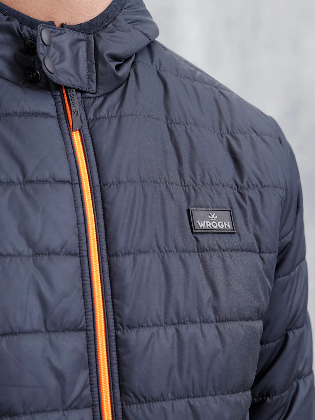 Casual Regular Fit Puffer Jacket | Black - Image 5