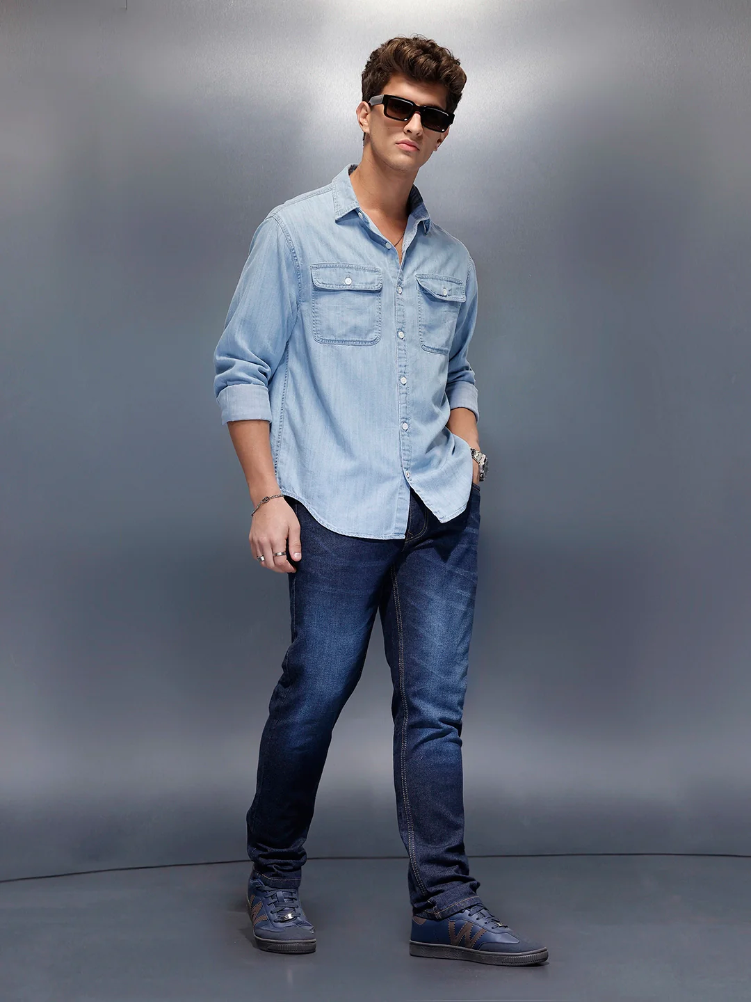 Casual Slim Fit Denim Jeans  | Blue - Image 2