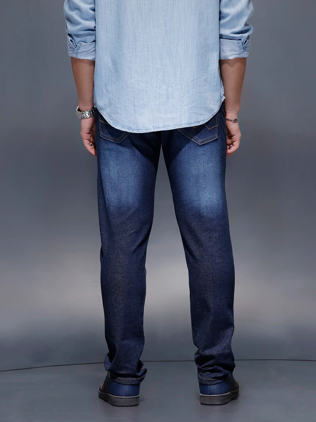 Casual Slim Fit Denim Jeans  | Blue - Image 3