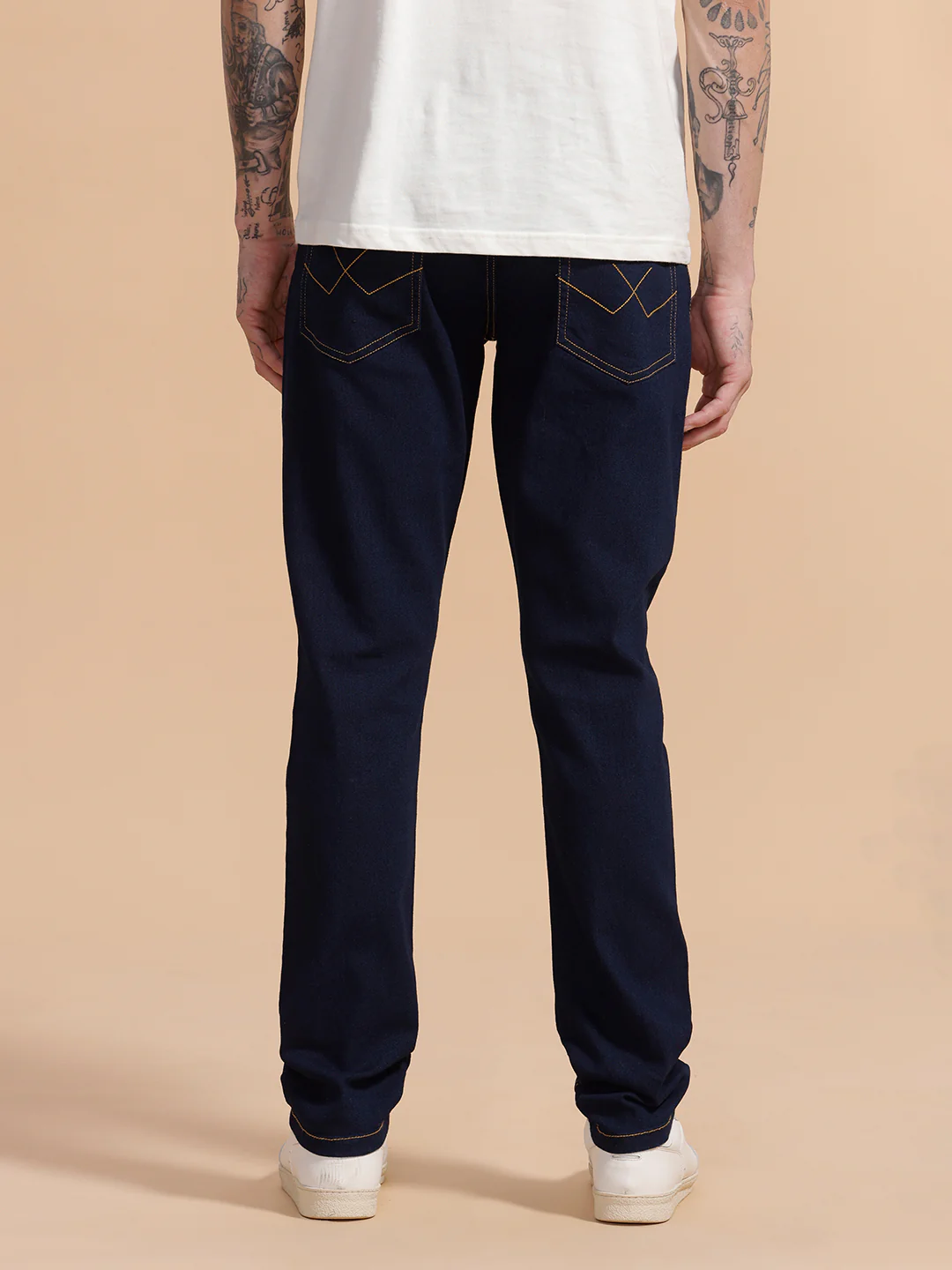 Casual Slim Fit Jeans | Dark Blue - Image 3