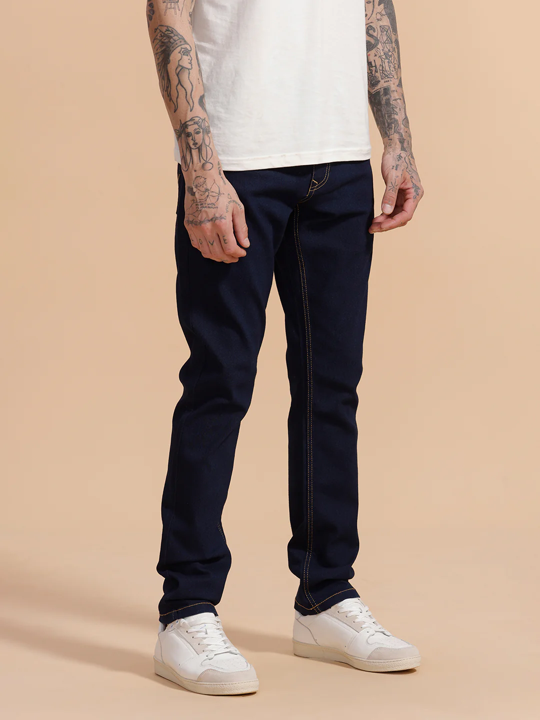 Casual Slim Fit Jeans | Dark Blue - Image 4