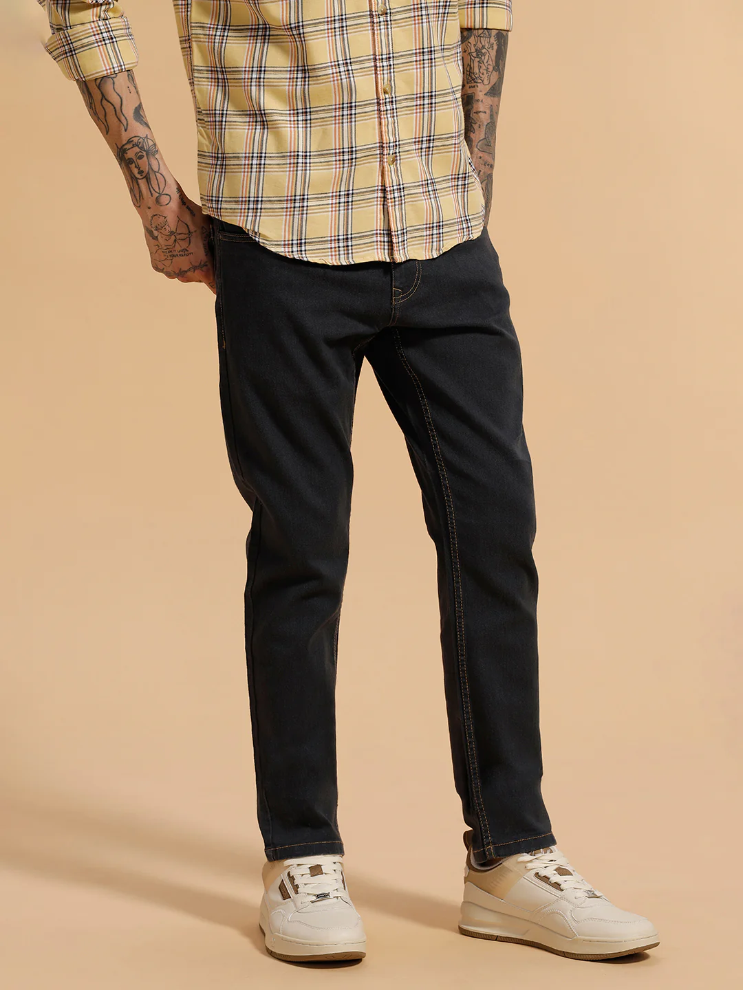 Casual Slim Fit Jeans | Grey - Image 4