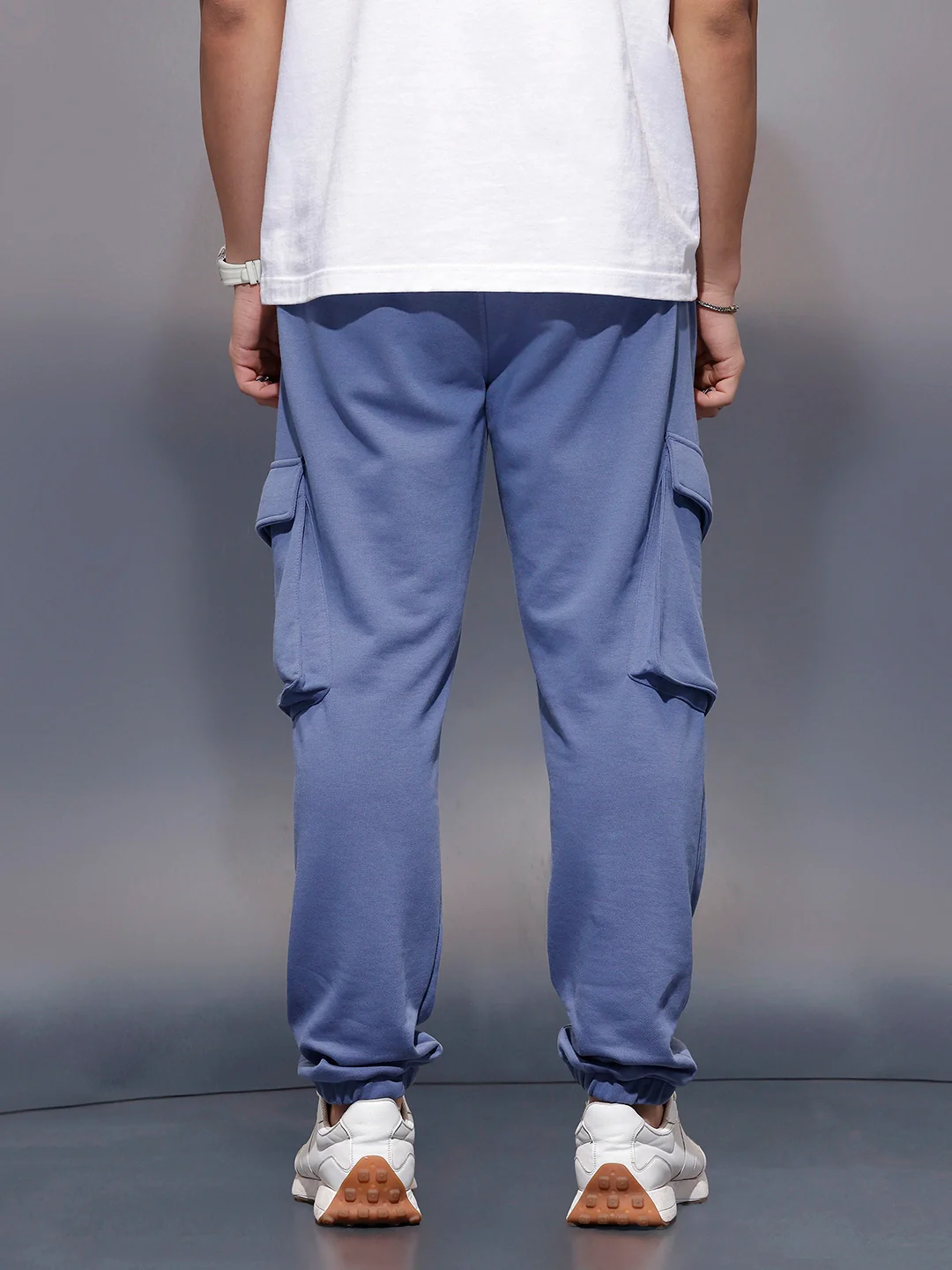 Casual Utility Pocket Joggers   |  Blue - Image 3